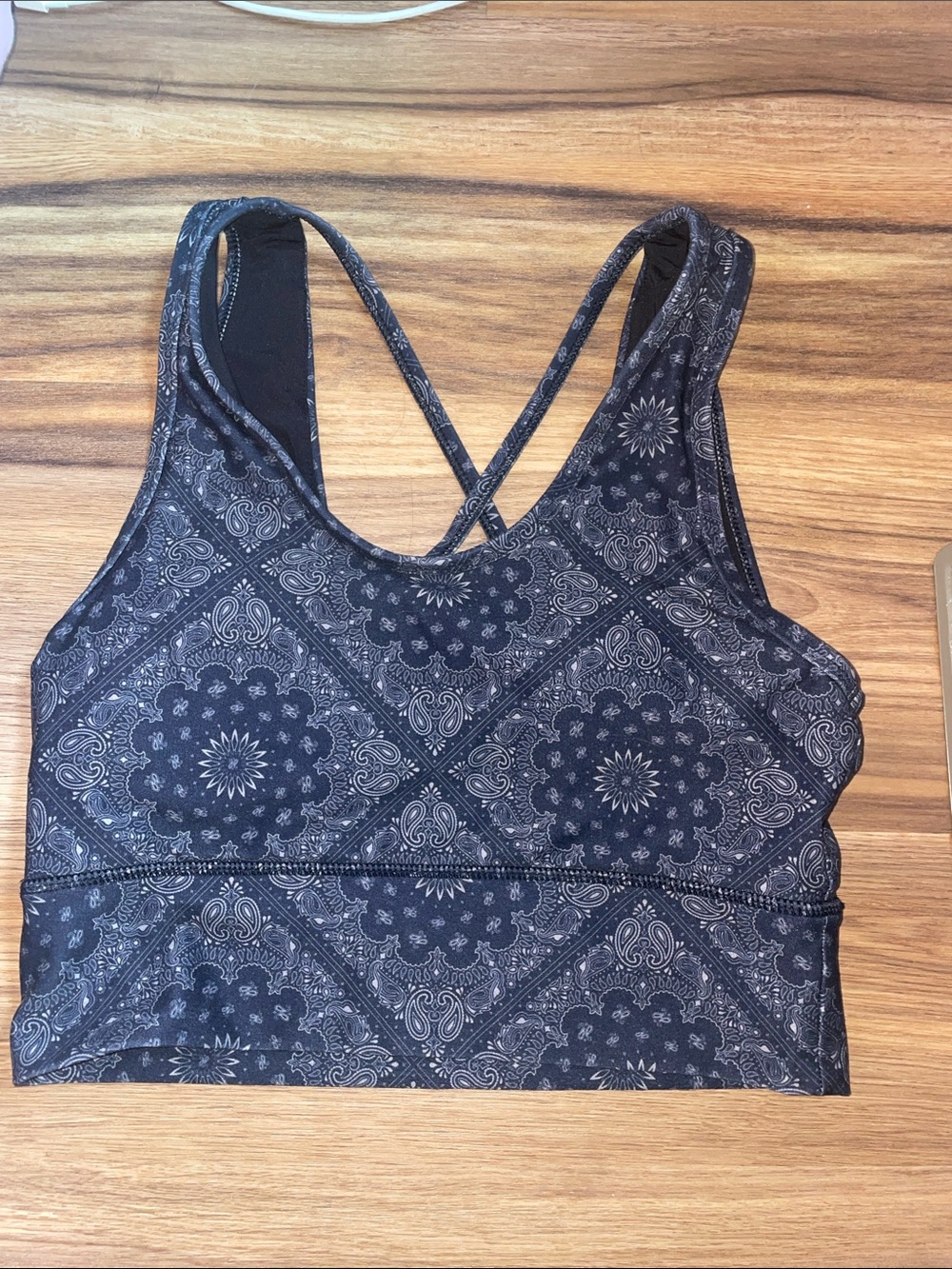 Threesome Vintage Paisley Sports Bra